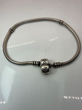 Pandora Moments Snake Chain Bracelet 925 Sterling Silver 8.25”